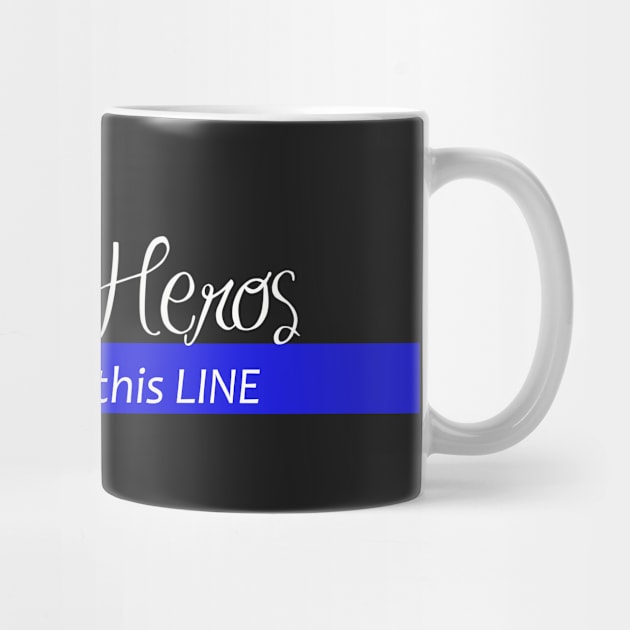 Support the Police, Thin Blue Police Gifts by 3QuartersToday